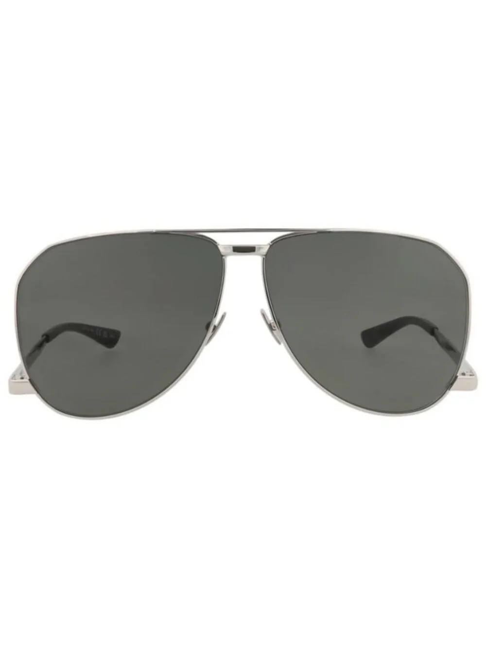 New Saint Laurent Mens Aviator Silver Silver Grey Fashion Designer Sunglasses